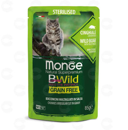 Picture of Պաուչ ստերիլիզացված կատուների համար Monge Bwild վայրի վարազի մսով
