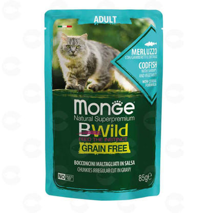 Picture of Պաուչ կատուների համար Monge Bwild adult ձկան (մեռլուզո)