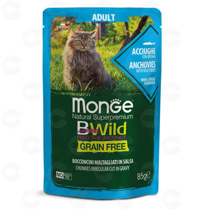 Picture of Պաուչ կատուների համար Monge Bwild adult ձկան (անչոուս)