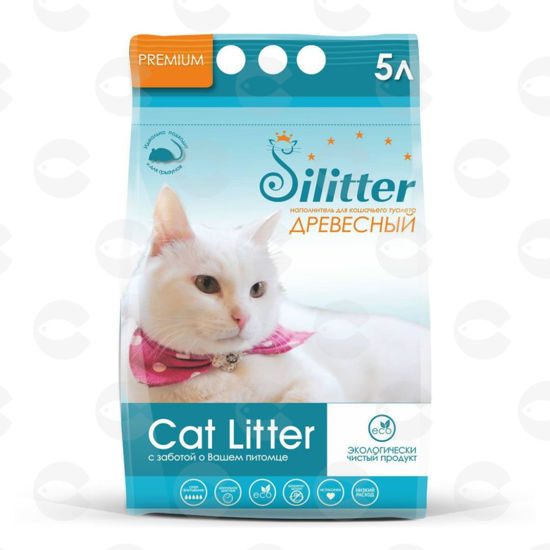 Picture of Siliter կատվի լցանյութ փայտե հիմքով 5լ