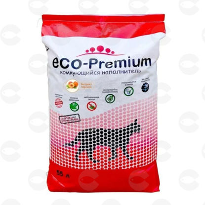 Picture of Eco-Premium լցանյութ՝ գնդվող, փայտե հիմքով, դեղձի հոտով, 55 լ
