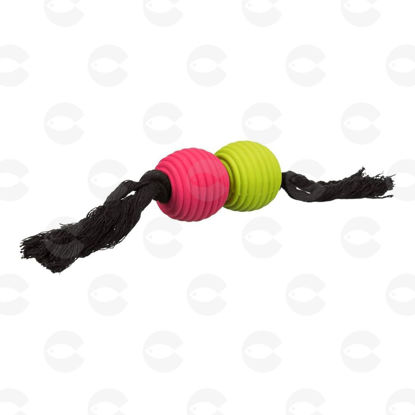 Picture of Խաղալիք շների համար՝ պարան, լատեկսից գնդակներով