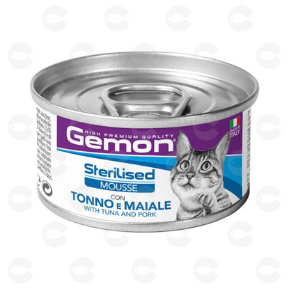 Picture of Gemon Mousse ստերիլիզացված կատուների համար, թունա/խոզ, 85 գ