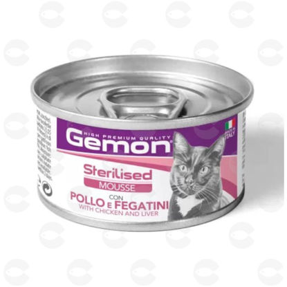 Picture of Gemon Mousse ստերիլիզացված կատուների համար, հավ/լյարդ, 85 գ