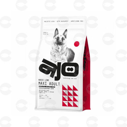 Picture of AJO Dog Maxi Adult Dry ամբողջական կեր մեծ ցեղատեսակի շների համար, 12 կգ