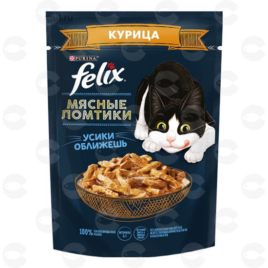 Picture of «Purina Felix» մսային կտորներ մեծահասակ կատուների համար՝ հավի համով 75գ