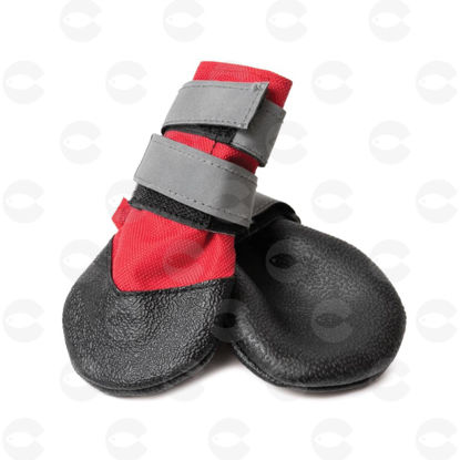 Picture of Triol "Կրոս" կոշիկներ M շների համար, կարմիր (4 հատ փաթեթում)