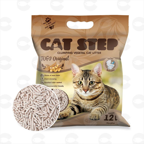 Picture of CAT STEP Tofu Original Clumping բուսական լցոնիչ 12լ