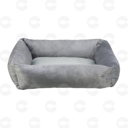 Picture of Անկողին՝ Bed Lionel, թավշյա, 50*40 սմ/բաց մոխրագույն