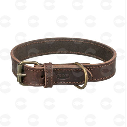 Picture of Trixie, բնական կաշվից վզնոց շների համար, L-XL, շագանակագույն