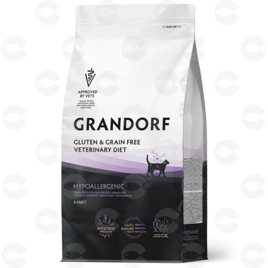 Picture of Grandorf Vet Cat Hypoallergenic Չոր կեր նապաստակով՝ ալերգիայի նկատմամբ հակված կատուների համար, 2 կգ