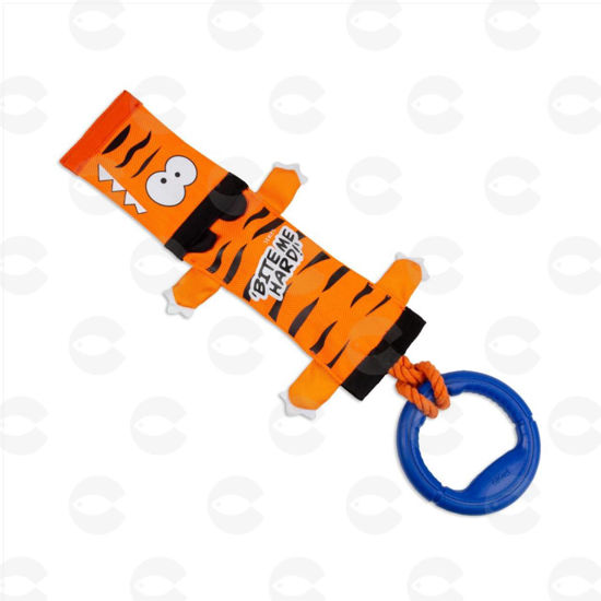 Picture of Gigwi BITE ME HARD Խաղալիք «Վագր»՝ պարանով, բռնակով և փշփշանով շների համար, 51 սմ