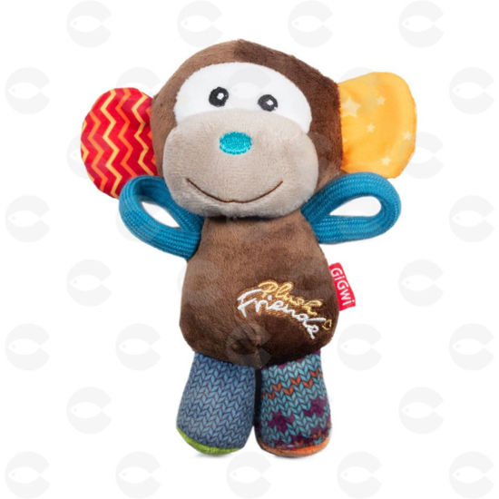 Picture of Gigwi PLUSH FRIENDZ շան խաղալիք «Կապիկ»՝ ճռճռանով, 16 սմ