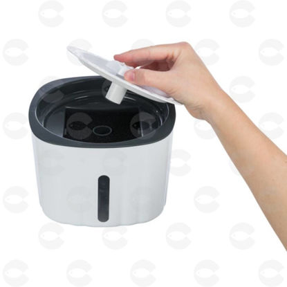 Picture of Ջրաման ավտոմատացված՝ դույլի տեսքով,2 լ/18.5*13*18.5 սմ, սպիտակ-մոխրագույն