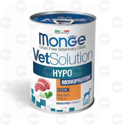 Picture of Պահածո շների համար Monge Vet Hypo Monoprotein բադ, 400 գ