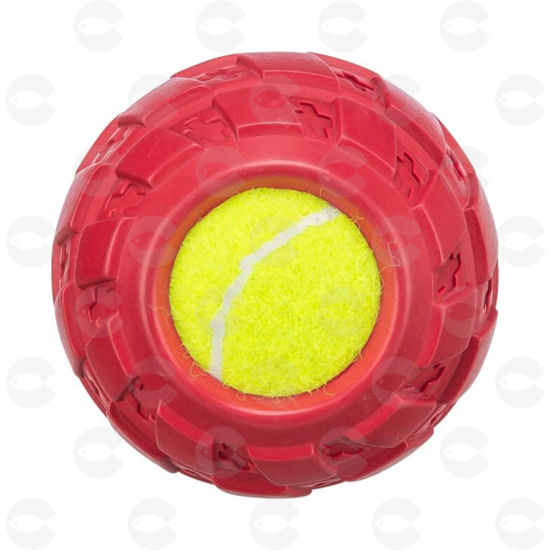 Picture of Թենիսի գնդակ շների համար՝ ռետինե անվադողով (բնական ռետին, Ø 7.5 սմ)