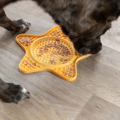 Picture of Կերաման սիլիկոնե՝ աստղաձև, դանդաղ կերակրման համար, ռետինե տակով/23.5 սմ