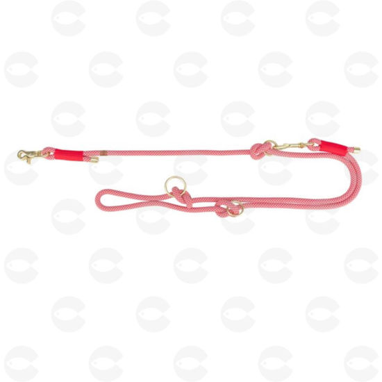 Picture of Trixie, հյուսված ձգափոկ շների համար, կարմիր / կրեմագույն, XS-S