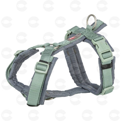 Picture of Premium Trekking լանջափոկ (շլեյկա) շների համար, բենզին-petrol / մոխրագույն, S–M