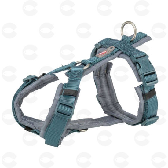 Picture of Premium Trekking լանջափոկ (շլեյկա) շների համար, բենզին-petrol / մոխրագույն, M–L