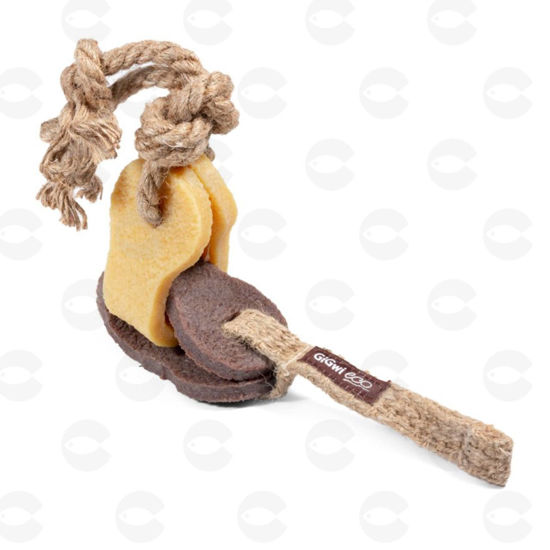 Picture of Gigwi GUM GUM DOG ECO Ռետինե շղթա խաղալիք շների համար, 40 սմ