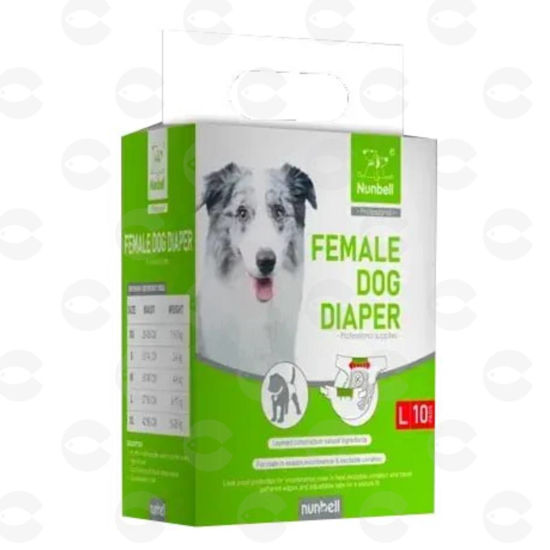 Picture of Կանացի շան տակդիր Nunbell, 10 հատ L չափ VET-0195