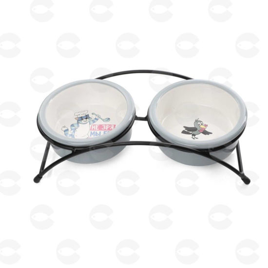 Picture of Triol «Սոյուզմուլտֆիլմ» կերամիկական կրկնակի աման կահավորված «Մատրոսկին և Գալչոնոկ», 2 × 0.25 լ