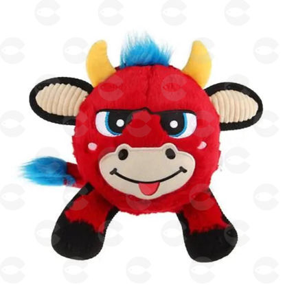 Picture of Փափուկ կարմիր ցուլ JUMBALL Plush M GIGWI6863 (27×15×24.5 սմ)