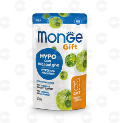 Picture of Wet treat for cats: MONGE GIFT, hypoallergenic, with microalgae 60 ml