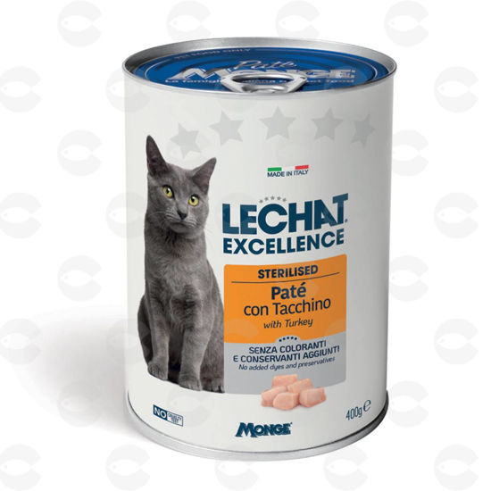 Picture of Պաշտետ (ստերիլ) կատուների համար՝ LECHAT EXCELLENCE, հնդկահավ, 400 գ