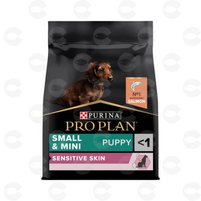 Изображение Purina Pro Plan Sensitive Skin — сухой корм с лососем для щенков мелких пород, 3 кг
