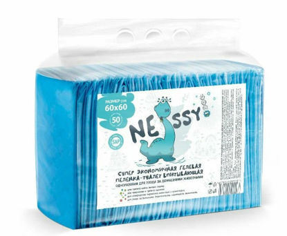Изображение Гелевые подгузники NESSY для животных 60×60 см