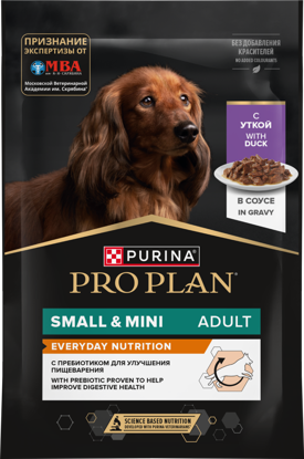 Picture of PRO PLAN Everyday Nutrition խոնավ կեր փոքր և միջին ցեղատեսակների չափահաս շների համար՝ բադի մսով, սոուսում, 85 գ